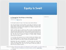 Tablet Screenshot of equityisswell.com
